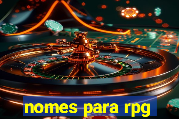 nomes para rpg
